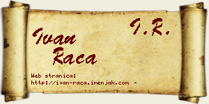 Ivan Raca vizit kartica